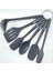 6 Lı Spatula Mini Kepçe Seti (Yeni Ürün Kaşık Kepçe Stapula Seti) 22 cm 1
