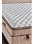 Baklava Yatak 90X200 cm Tek Kişilik Ultra Ortopedik Çok Sert Pedli Lüks Yatak 30 cm Krem Kumaş 3