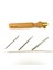 Silkroad Nurge Kalın Ahşap Saplı Panç Tığı - 3mm - 4mm - 5mm 3 Adet Iğne Seti 3