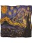 %100 Ipek Bandana FULAR(55X55 Cm)- Vincent Van Gogh (Yıldızlı Gece) 1
