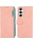 Samsung Galaxy A26 5g Kılıf Renk Ekleme Deri Flip Telefon Kapağı Rfıd Engelleme-Pembe (Yurt Dışından) 1