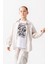 Kız Çocuk Yan Pileli Gömlek T-Shirt Ikili Takım 1809 2