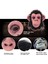 Siyah Saçlı Kafaya Tam Geçmeli Lateks Şempanze Maskesi - Lateks Maymun Orangutan Goril Maske Et Maske (Lisinya) - 420857-1453 4