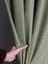Mint Rengi Pileli Fon Perde Modern Tasarım 270 cm Uzunluk 60 cm Genişlik 1