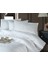 Exclusive Jakarlı Çift Kişilik Pamuk Saten Nevresim Takımı Pavaya V1 Beyaz - 235779-1453 2