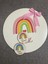 Rainbow Gökkuşağı Desenli Kişiye Özel Çocuk ve Bebek Odası Ahşap Kapı Süsü ve 20 Adet Magnet Seti 2