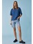 Jemmy Kadın %100 Organik Pamuk Relaxed Fit Yırtmaçlı Yuvarlak Yakalı Lacivert T-Shirt 2