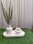 Dekoratif Pampas Iskandinav Mini Kuru Çiçek Vazosu ve Tealight & Şamdan Mumluk Set 5