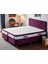 Niron Violet Yatak Seti 140x190 cm Çift Kişilik Yatak Baza Başlık Takımı - Orta Sert Yatak Mor Baza ve Başlığı 1