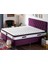 Niron Purple Yatak Seti 160x200 cm Çift Kişilik Yatak Baza Başlık Takımı - Orta Sert Yatak Mor Baza ve Başlığı 1