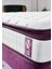 Niron Purple Yatak Seti 100x200 cm Tek Kişilik Yatak Baza Başlık Takımı - Orta Sert Yatak Mor Baza ve Başlığı 7