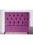 Niron Purple Baza ve Başlık Seti - 80x180 cm Tek Kişilik Sandıklı Mor Kumaş Baza ve Başlığı 8