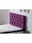 Niron Purple Baza ve Başlık Seti - 80x180 cm Tek Kişilik Sandıklı Mor Kumaş Baza ve Başlığı 9