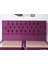 Niron Purple Baza ve Başlık Seti 140x190 cm Çift Kişilik Sandıklı Mor Kumaş Baza ve Başlığı 7