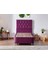 Niron Violet Baza ve Başlık Seti - 90X190 cm Tek Kişilik Sandıklı Mor Kumaş Baza ve Başlığı 1