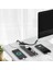 Siyah 3'lü Priz Akım Korumalı Isıya Dayanıklı Çocuk Kilitli Tasarım 3 USB Girişli 1 Type-C Girişli 3