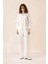 Naturel Look Gömlek Pantolon Salaş Takım Ekru 9306-TK 4