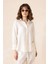 Naturel Look Gömlek Pantolon Salaş Takım Ekru 9306-TK 5