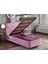 Niron Pinky Tek Kişilik 90 x 190 Cm Yatak Seti - Pembe Kumaş Baza, Başlık ve Yatak Takımı 3