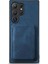 Samsung Galaxy S25 Ultra Kılıf Çıkarılabilir Kart Yuvası ile Retro Deri Tpu Telefon Arka Kapak-Mavi (Yurt Dışından) 2
