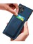 Samsung Galaxy S25 Ultra Kılıf Çıkarılabilir Kart Yuvası ile Retro Deri Tpu Telefon Arka Kapak-Mavi (Yurt Dışından) 4