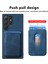 Samsung Galaxy S25 Ultra Kılıf Çıkarılabilir Kart Yuvası ile Retro Deri Tpu Telefon Arka Kapak-Mavi (Yurt Dışından) 5