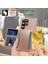 Samsung Galaxy S25 Ultra Kılıf Kart Tutuculu Pu Deri+Tpu Telefon Arka Kapak-Pembe (Yurt Dışından) 5