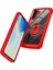 Samsung Galaxy A36 5g Kılıf Alaşım Lens Çerçevesi Pc+Tpu Kickstand Telefon Arka Kapak-Kırmızı (Yurt Dışından) 2