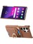 Samsung Galaxy S25 Ultra Pu Deri Telefon Arka Kapak Sevimli Ayı Tasarımlı Kart Tutucu-Kahverengi (Yurt Dışından) 3