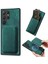 Samsung Galaxy S25 Ultra Kılıf Çıkarılabilir Kart Yuvalı Retro Deri Tpu Telefon Arka Kapak-Yeşil (Yurt Dışından) 1