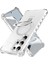 Samsung Galaxy S24 Ultra Kılıf Magsafe Buzlu Anti-Drop Pc+Tpu Telefon Kapağı-Şeffaf ile Uyumlu Küçük Dalgalı Kenar (Yurt Dışından) 1