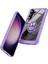 Samsung Galaxy S24 Fe Kılıf Alaşım Lens Çerçevesi Pc+Tpu Kickstand Telefon Arka Kapak-Mor (Yurt Dışından) 2