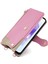 Samsung Galaxy A26 5g Deri Kılıf Cüzdan Standı Kapak Düzensiz Kuyruk Stili Zincir Askı-Pembe (Yurt Dışından) 5