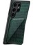 Samsung Galaxy S25 Ultra Kılıf Kartlıklı Deri+Pc+Tpu Timsah Dokulu Arka Kapak-Yeşil (Yurt Dışından) 1