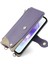 Samsung Galaxy A26 5g Deri Kılıf Cüzdan Standı Kapak Düzensiz Kuyruk Stili Zincir Askılı-Mor (Yurt Dışından) 5