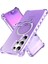 Samsung Galaxy S24 Ultra Kılıf Magsafe Buzlu Anti-Drop Pc+Tpu Telefon Kapağı-Mor ile Uyumlu Küçük Dalgalı Kenar (Yurt Dışından) 1