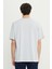 %100 Pamuk Oversize Fit Rahat Kesim Bisiklet Yaka Baskılı Tişört 5