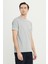 Pamuklu Slim Fit Dar Kesim Bisiklet Yaka Tişört 3
