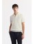 Erkek Ekru Polo Yaka Jakarlı Buklet İplik Triko T-shirt A51Y5040 1