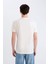 %100 Pamuk Slim Fit Dar Kesim Bisiklet Yaka Baskılı Kısa Kollu Tişört D9356AX25SP 5