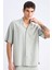 Relax Fit Polo Yaka Pamuklu Yazlık Kısa Kollu Gömlek D8875AX25SM 1