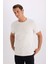 Slim Fit Dar Kesim Bisiklet Yaka Modal Karışımlı Pamuklu Basic Düz Kısa Kollu Tişört M6606AZ25SP 3