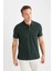 %100 Pamuk Regular Fit Polo Yaka Kısa Kollu Basic Düz Pike Kumaş Tişört C1293AX25SP 3