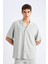 Relax Fit Polo Yaka Pamuklu Yazlık Kısa Kollu Gömlek D8875AX25SM 4