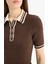 Regular Fit Düğmeli Polo Yaka Kısa Kollu Triko Kazak D4233AX25SP 5