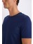 Slim Fit Dar Kesim Bisiklet Yaka Modal Karışımlı Pamuklu Basic Düz Kısa Kollu Tişört M6606AZ25SP 5