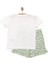 Basic Erkek Çiçek ve Kız Baskılı Şortlu Takım Kız Bebek 2