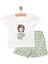 Basic Erkek Çiçek ve Kız Baskılı Şortlu Takım Kız Bebek 3