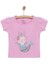 Basic Kız Deniz Kızı Unicorn Baskılı T-Shirt Kız Bebek 1