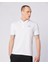 Flu Tur Erkek Beyaz-Mavi Regular Fit Polo Yaka Tişört 4